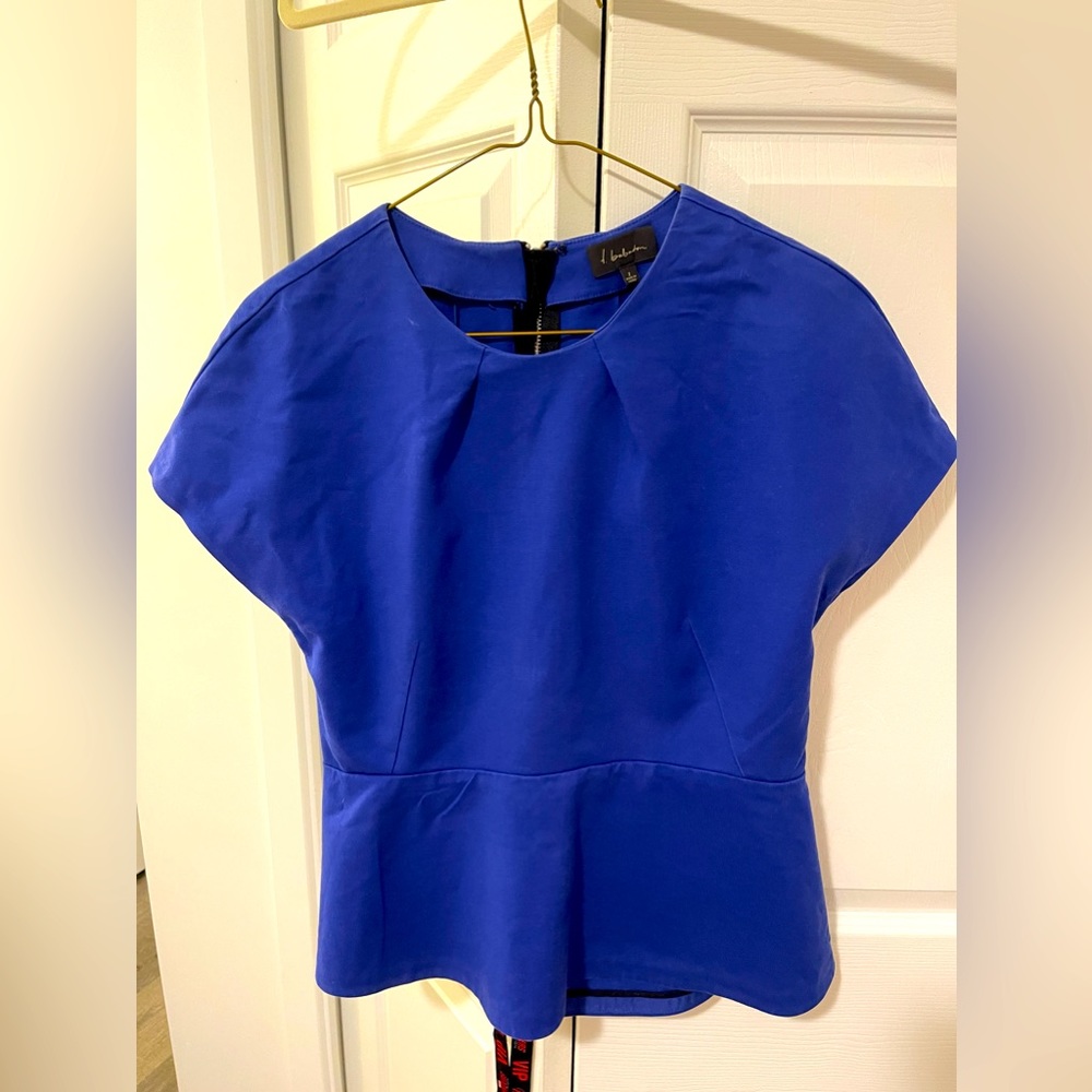 Aritzia Royal Blue Lady blouse